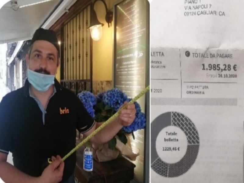 Cagliari, “4500 euro a fondo perduto? Nessun ristoro, ci pago a malapena le bollette” 