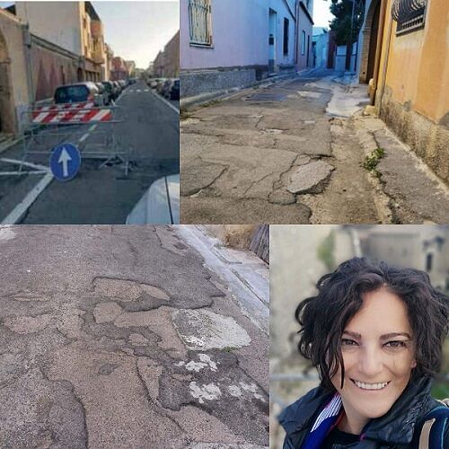 Strade impraticabili a Monserrato, Congiu all’attacco: “E’ un continuo slalom tra le voragini”