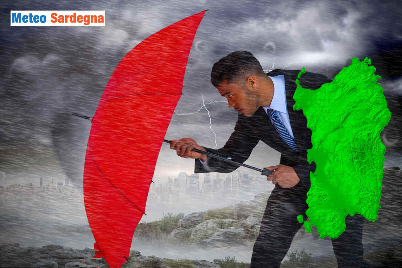 Sardegna, il tempo cambia: addio alta pressione, nel weekend vortice ciclonico con forti piogge