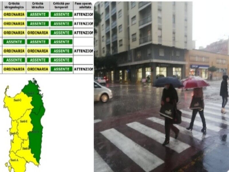 Il maltempo non lascia la Sardegna, piogge in arrivo: 8 dicembre con l’allerta meteo