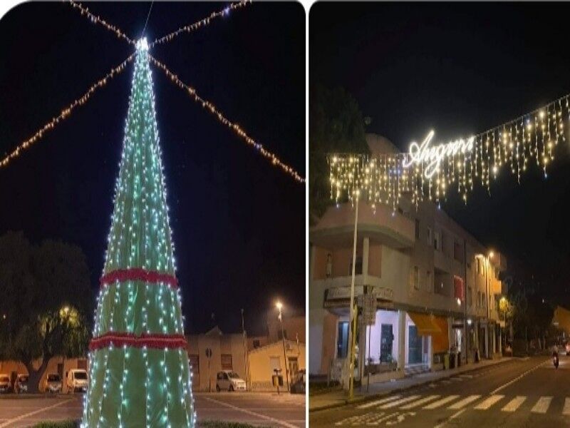 Elmas non rinuncia alle luminarie nel Natale del Covid: “Speriamo di sconfiggere il virus”