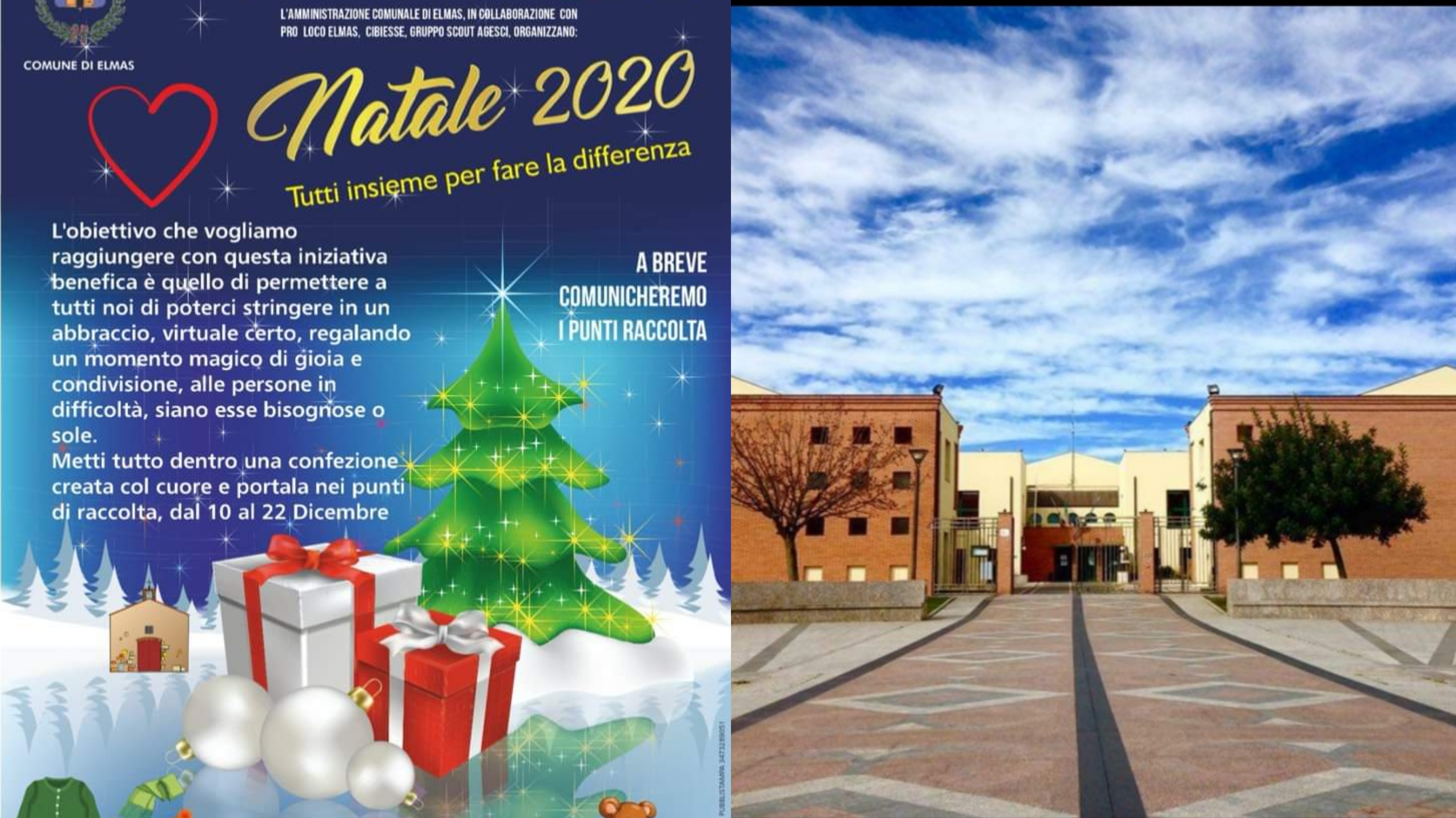 Elmas, a Natale un dono per le persone in difficoltà da parte dei cittadini