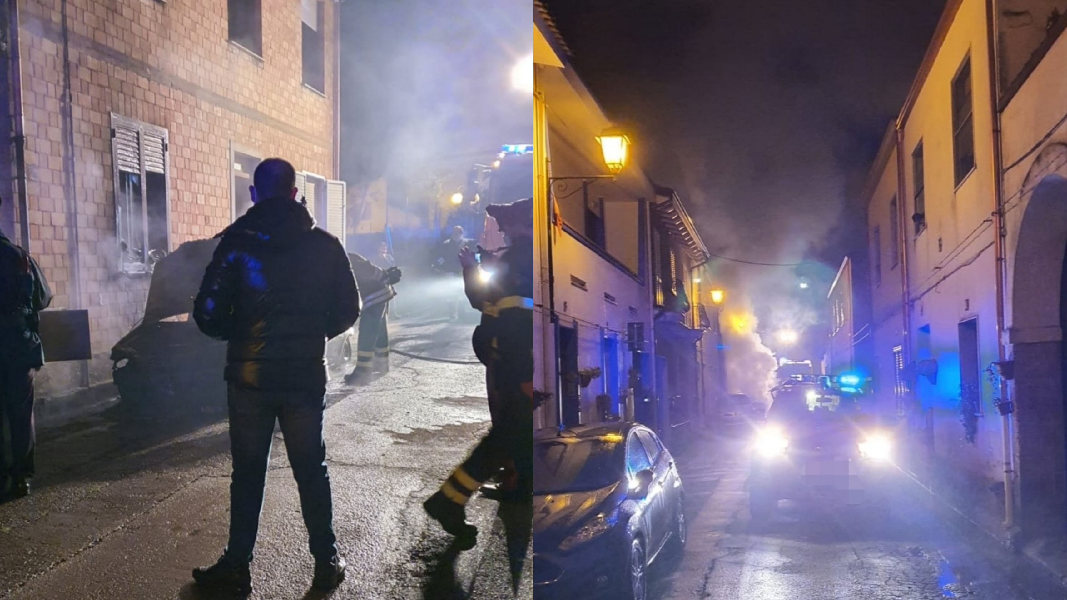 Auto in fiamme nella notte a Serramanna