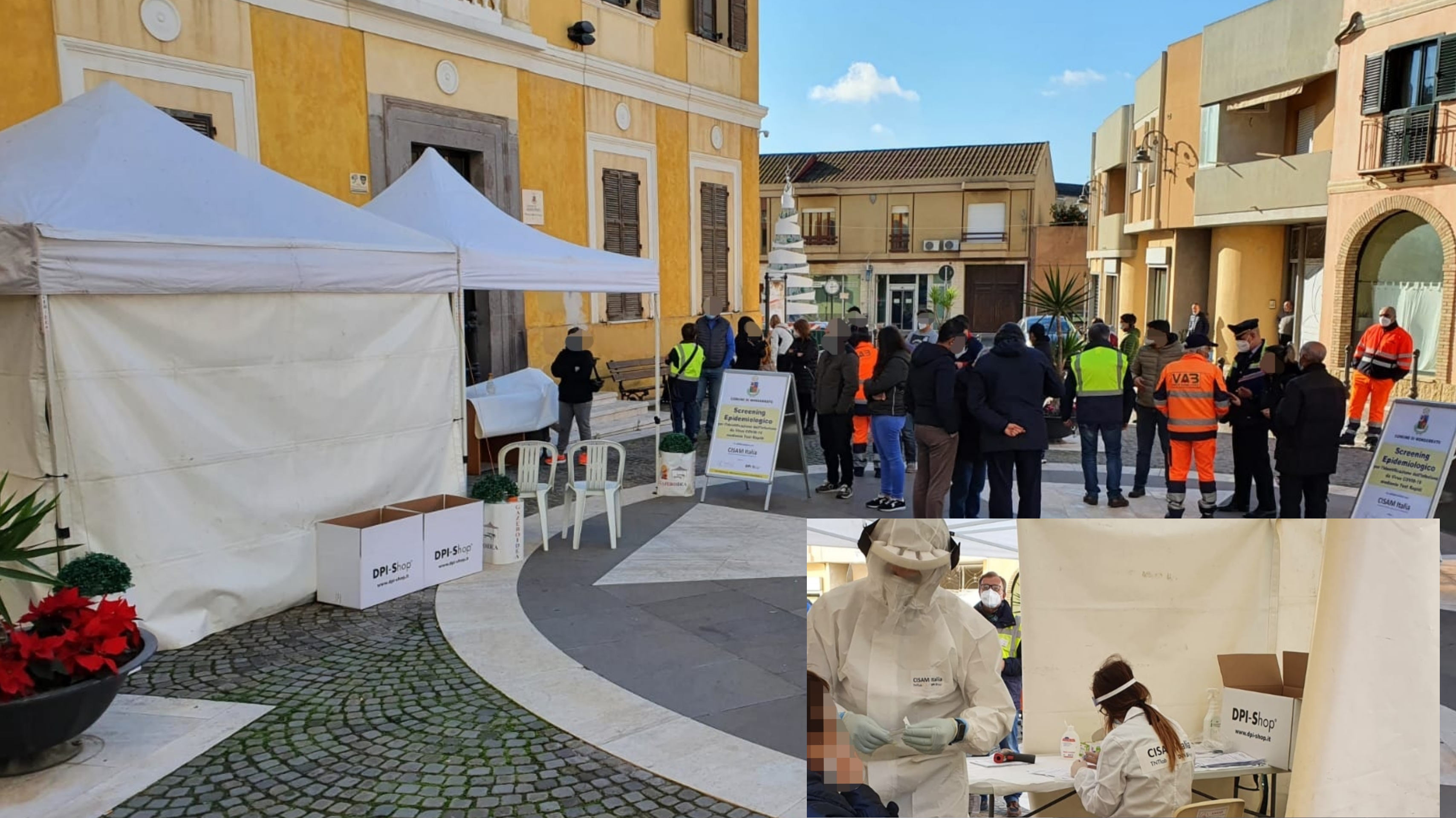 Monserrato, al via lo screening della popolazione: tutti negativi i tamponi effettuati oggi