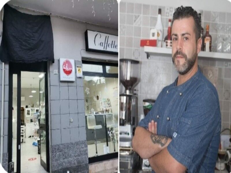 Quartu, la protesta di un barista per la zona arancione: “Telo nero sull’insegna, stiamo morendo” 