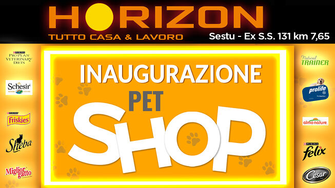 Horizon inaugura il nuovissimo Pet Shop