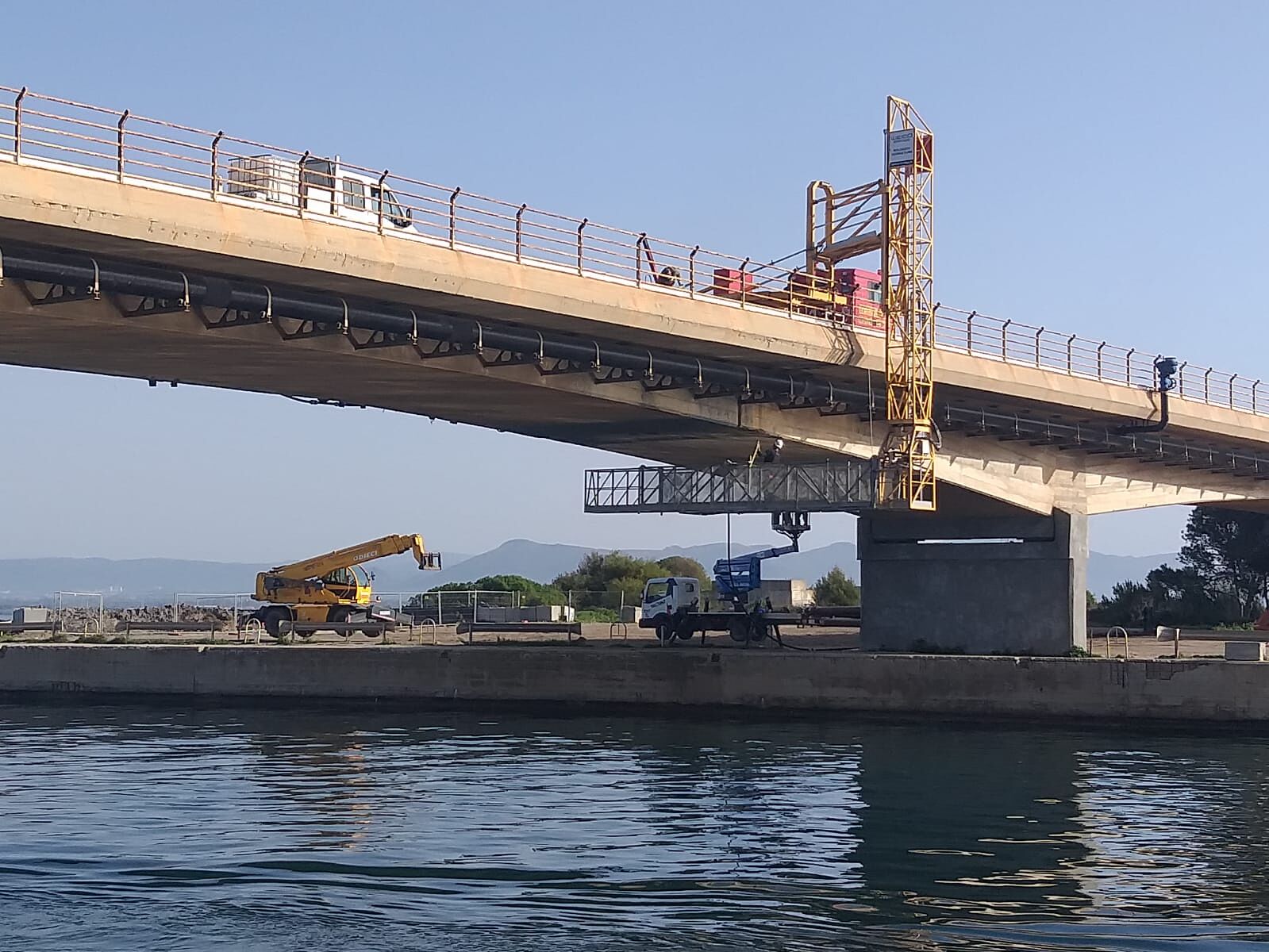 Manutenzione straordinaria del ponte sull’istmo a Sant’Antioco, i lavori si avviano a conclusione