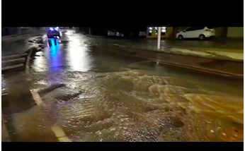 Cagliari, ingente perdita idrica a Sant’Avendrace: strada chiusa al traffico