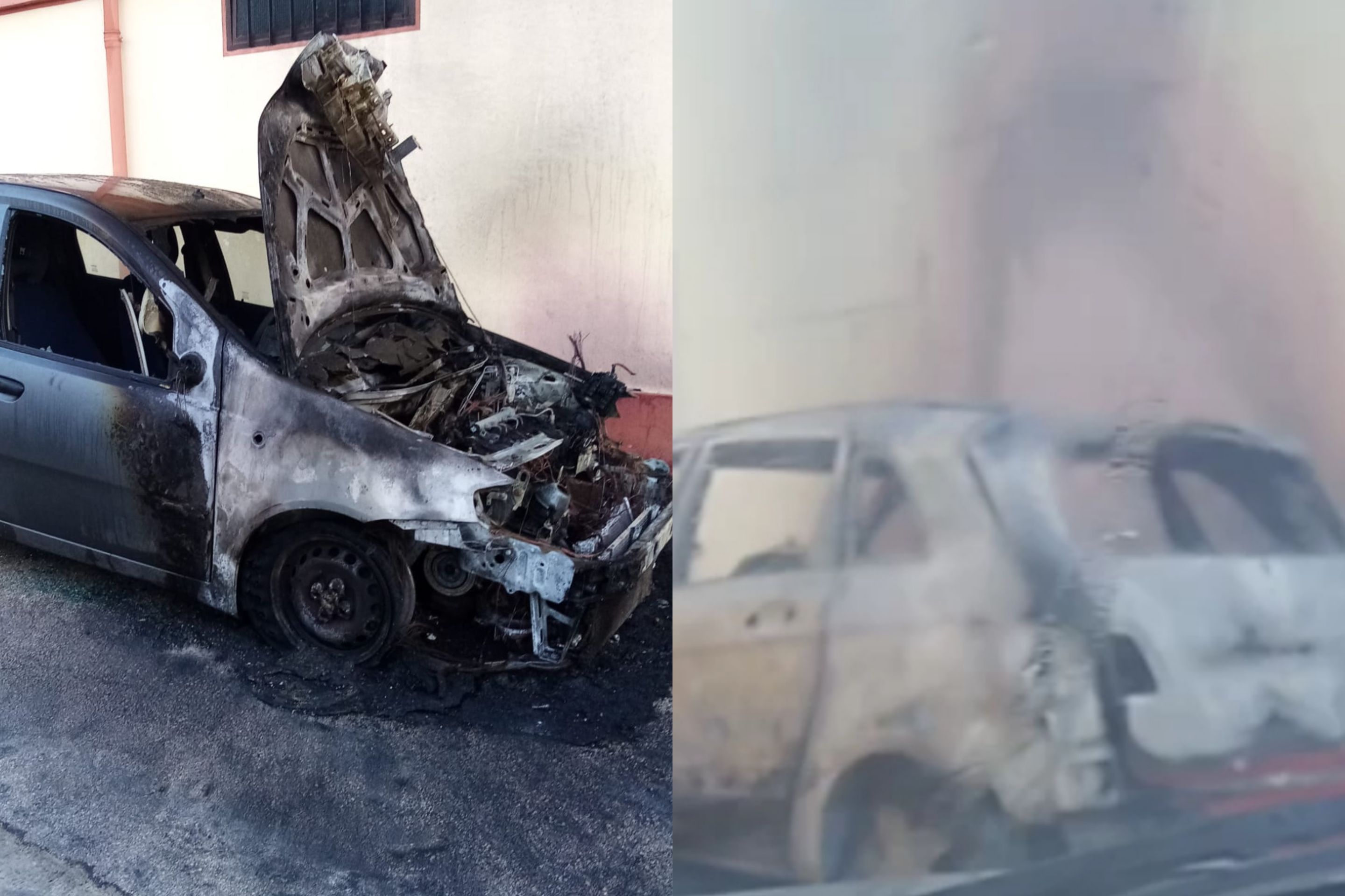 Notte di fuoco a Samassi: distrutte dalle fiamme due auto in sosta