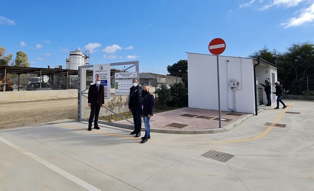 Selargius, svolta sui rifiuti: taglio del nastro del nuovo ecocentro a Su Pezzu Mannu