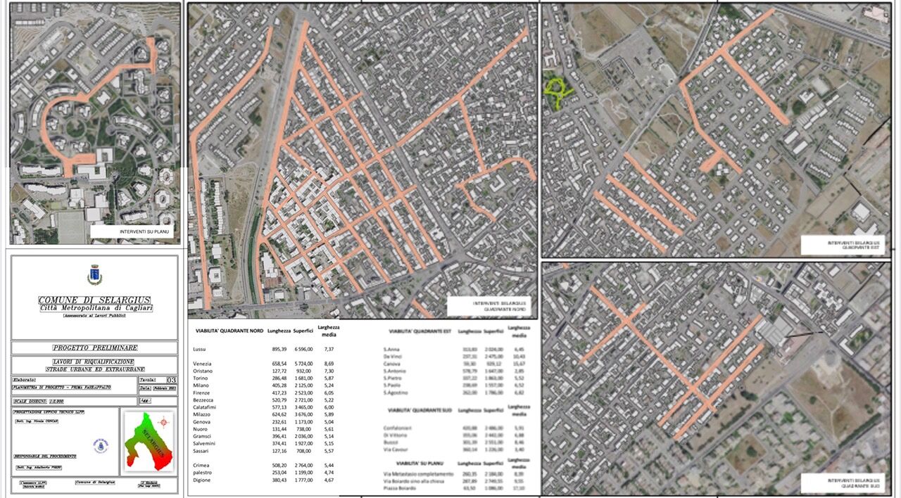 A Selargius è pronto il nuovo piano sulla viabilità: oltre 30 strade e un investimento milionario