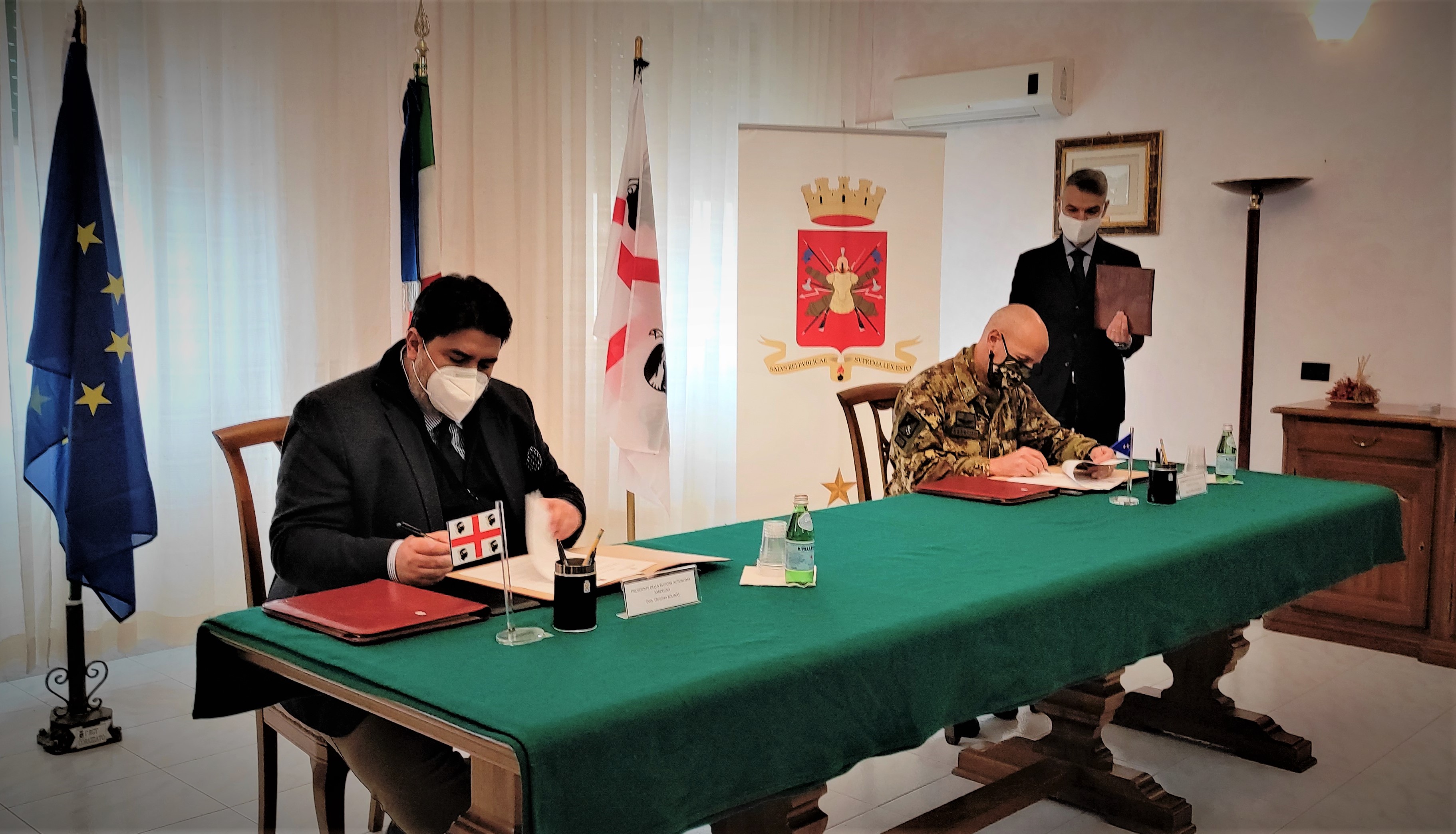 Esercito, firmato il protocollo d’intesa con la Regione Sardegna