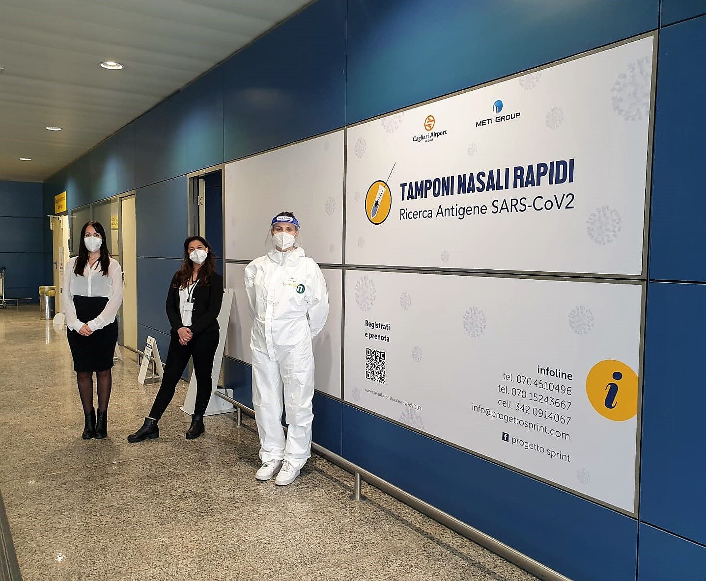 Elmas, all’aeroporto arrivano i tamponi a pagamento per chi parte: uno costerà 45 euro