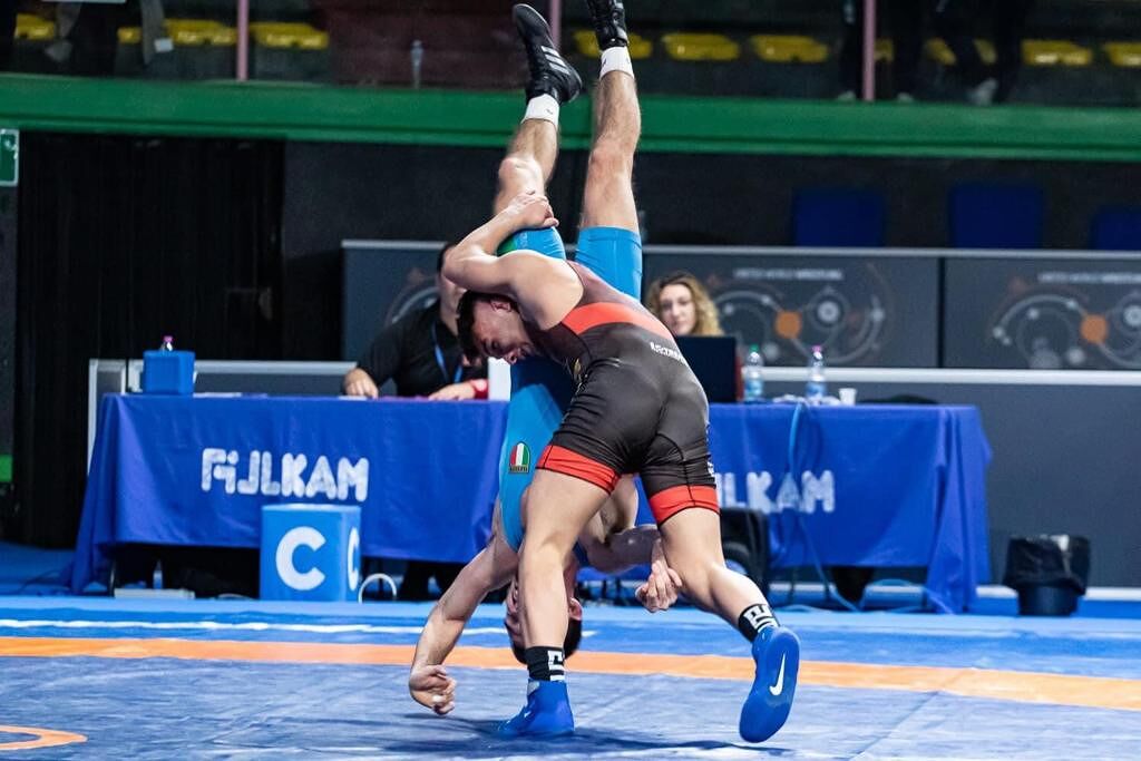 Il lottatore sassarese Simone Piroddu prova a staccare il pass per Tokyo