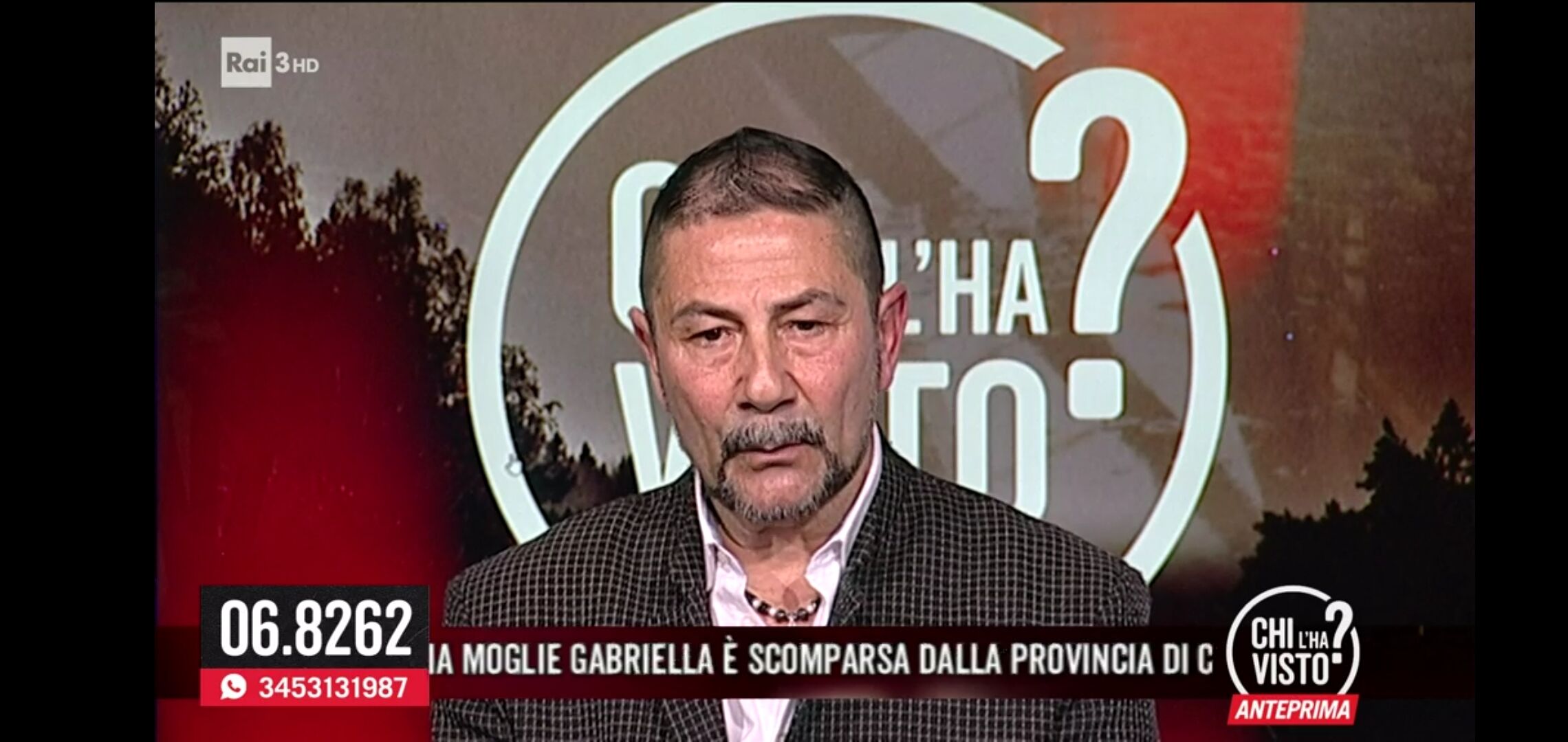 Gabriella scomparsa da Decimoputzu, il marito a “Chi l’ha visto?”: “Chiama almeno tua mamma”