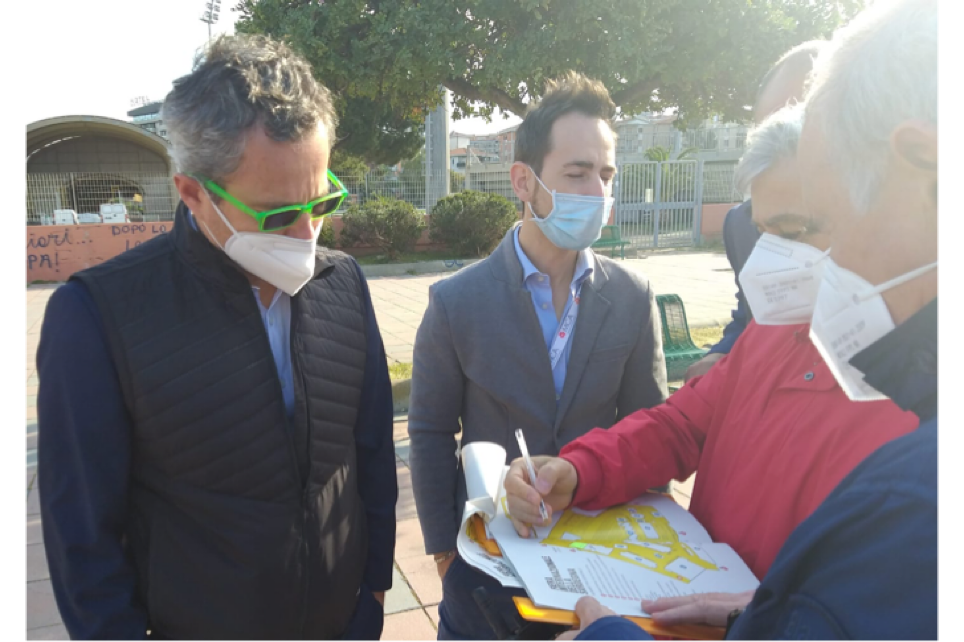 Vaccini a Cagliari, blitz dell’assessore Tack alla Fiera: “Pronti ad aprire il secondo ingresso”