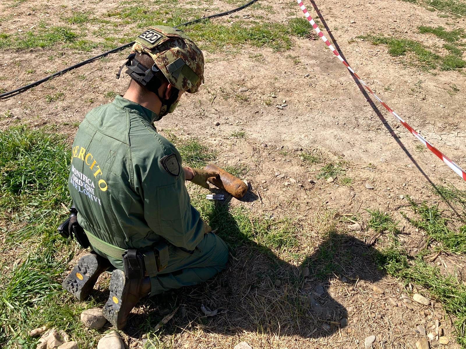 Villasor, dai campi spunta una bomba d’areo italiana di 14 chili