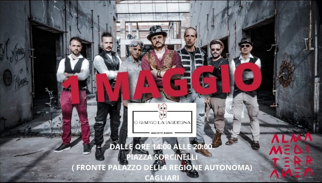 Cagliari, gli Almamediterranea sul palco delle magliette bianche il primo maggio: “Ridiamo dignità al lavoro”