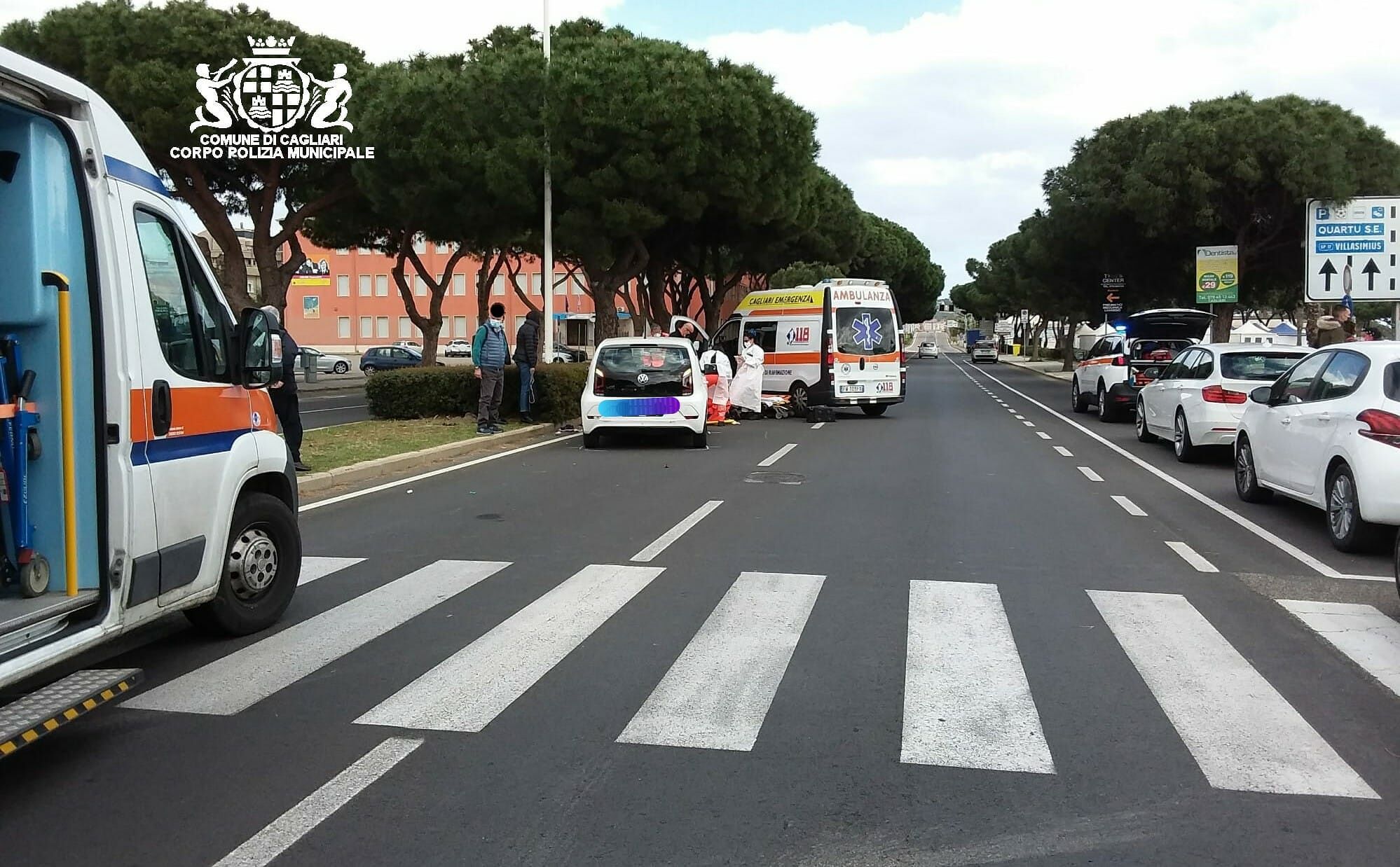 Cagliari, pauroso incidente in viale Colombo: due donne in gravissime condizioni