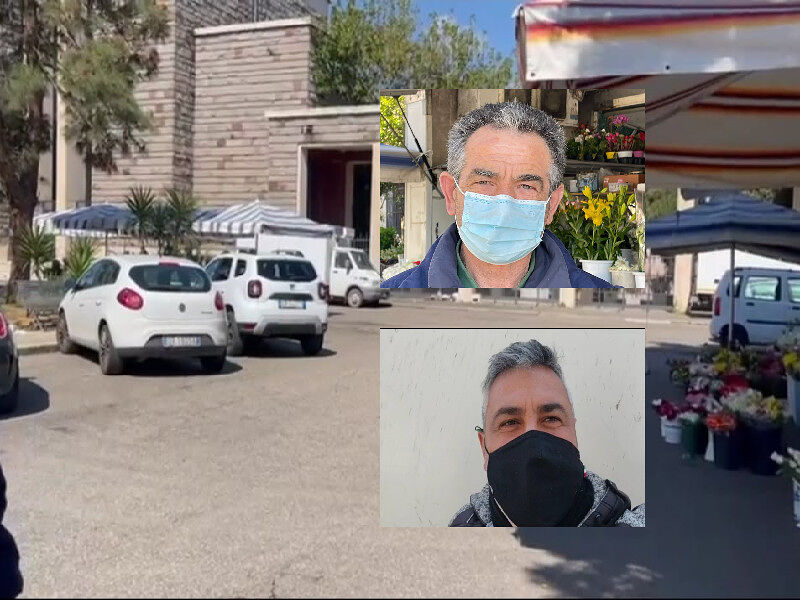 A Cagliari cimitero aperto ma c’è la beffa della zona rossa: “Pochissimi clienti, non stiamo vendendo nemmeno un fiore”