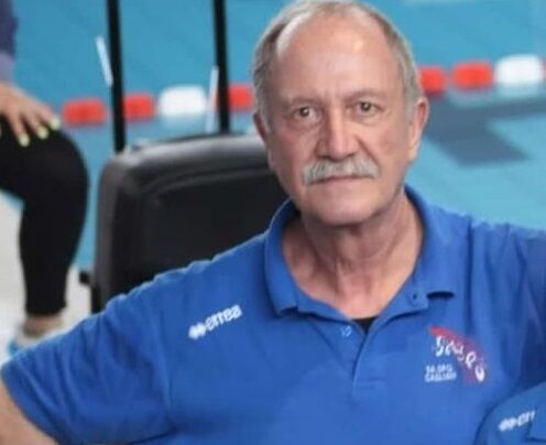 Cagliari, mondo del nuoto in lacrime: addio all’allenatore Toni Satta