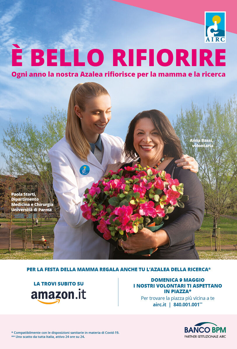 AIRC, torna in piazza l’Azalea della Ricerca per la Festa della Mamma