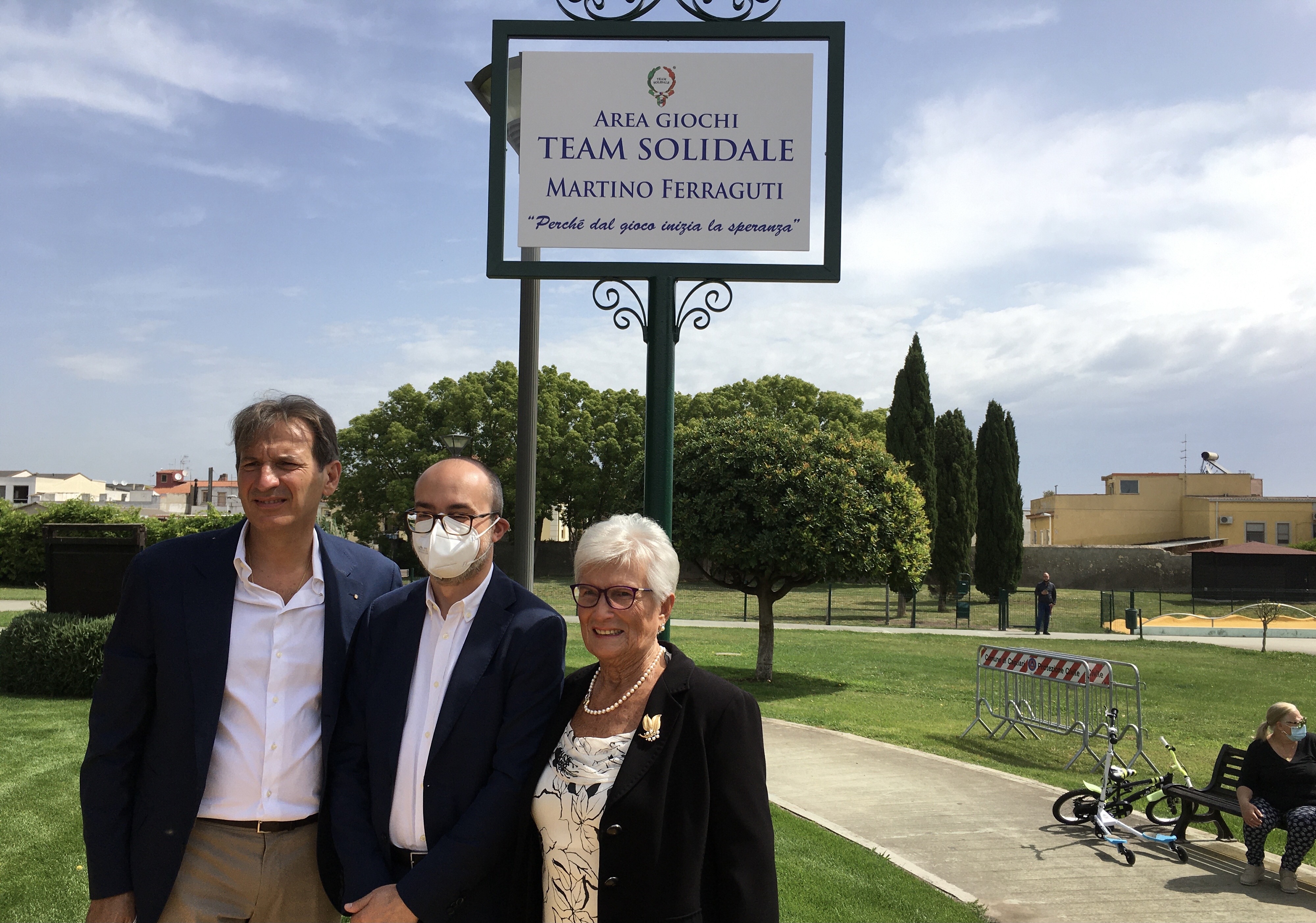 Cagliari, inaugurata la nuova area giochi del Parco “Ex Vetreria”