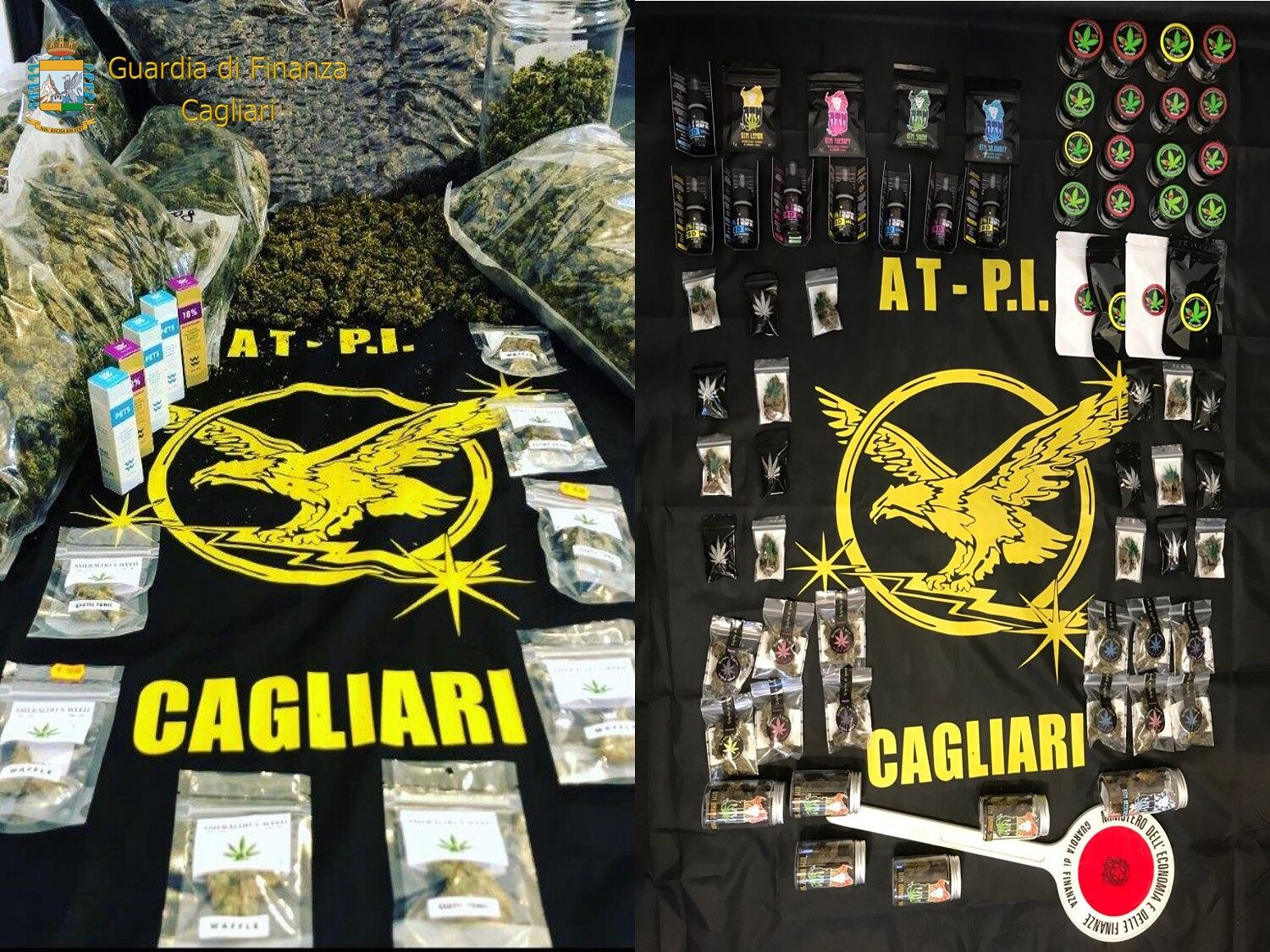 All’asta su Telegram o in vendita su Instagram, sequestrati 67 chili di cannabis sativa a Cagliari: 4 denunciati