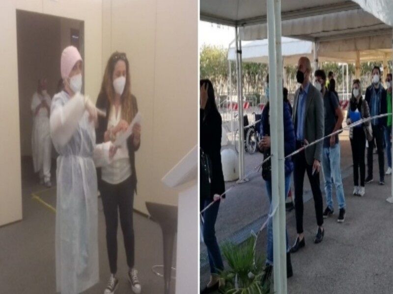 La grande speranza dei vaccini, migliaia di over 40 in fila alla Fiera a Cagliari