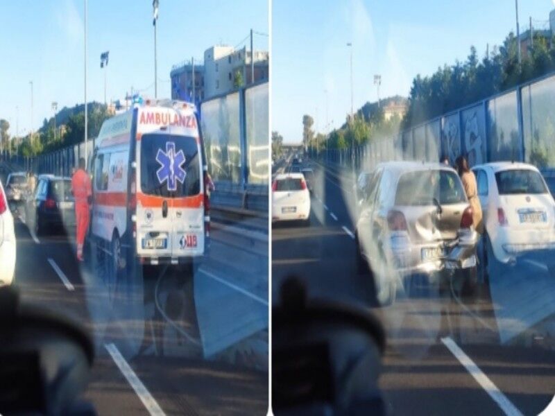 Cagliari, incidente sull’asse mediano: traffico bloccato e lunghe code