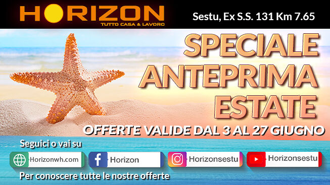 Speciale Anteprima Estate Horizon. Il mese di Giugno si preannuncia ricco di novità!