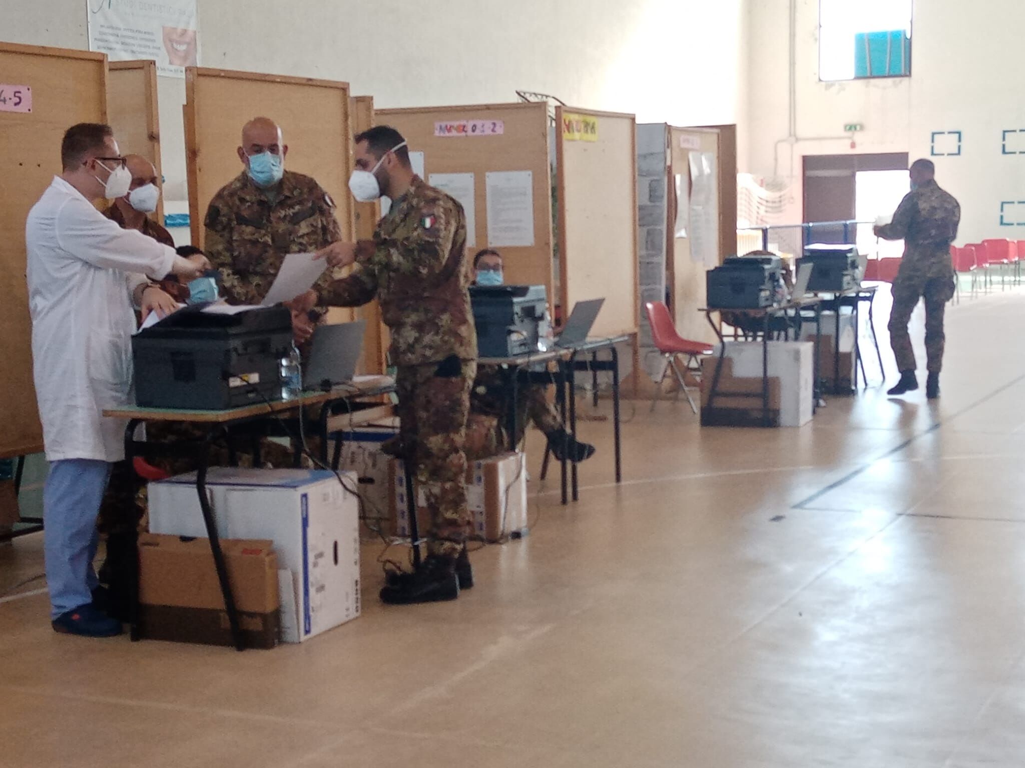 A Oliena scende in campo l’esercito per la campagna vaccinale