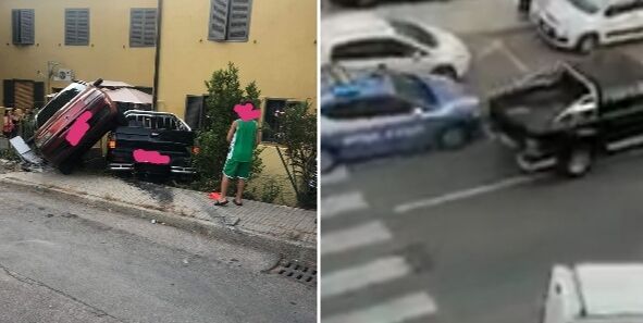 Cagliari, folle fuga a Sant’Elia a bordo del furgone rubato: 35enne inseguito e arrestato, 3 feriti
