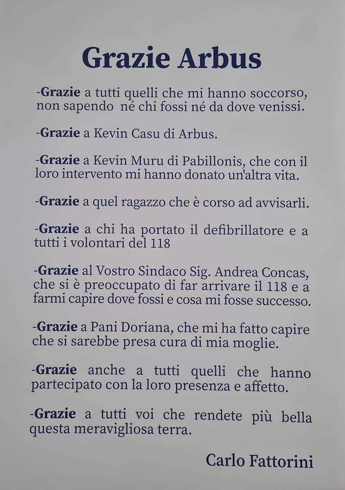 Arbus, turista salvato grazie al pronto intervento dei volontari durante la festa di Sant’Antonio