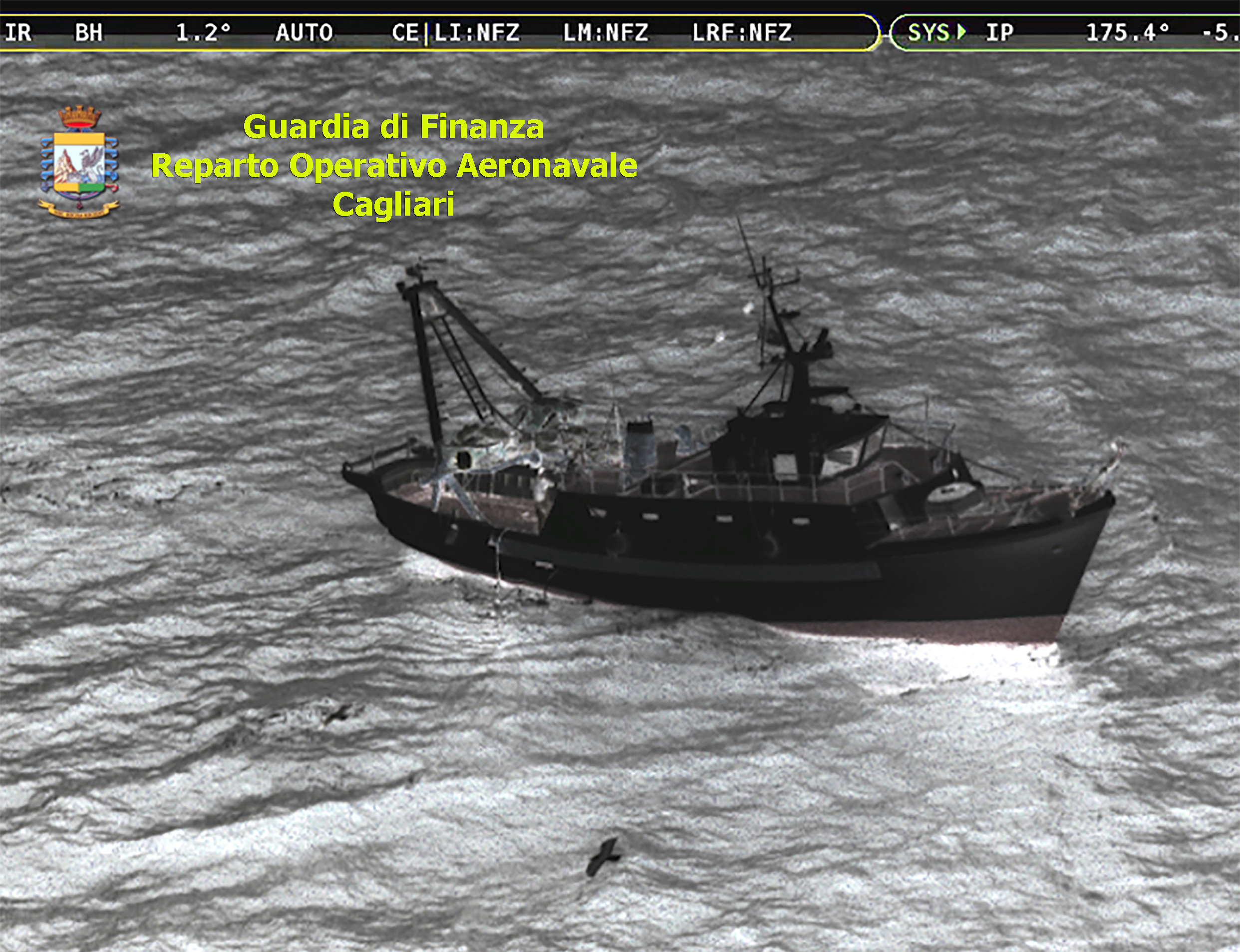 Pesca illegale a strascico nel Canale di Sardegna, pescherecci sorpresi dagli elicotteri della Finanza