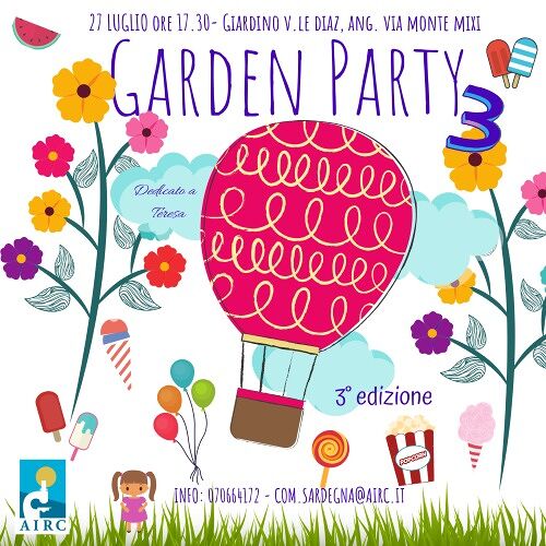 Cagliari, nel giardino in memoria di Teresa l’evento benefico “una merenda per Airc”