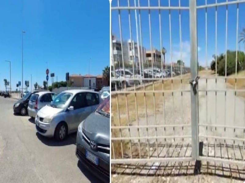 Cagliari, chiuso il parcheggio dell’Ippodromo al Poetto: “Sosta gratis negata alle famiglie”