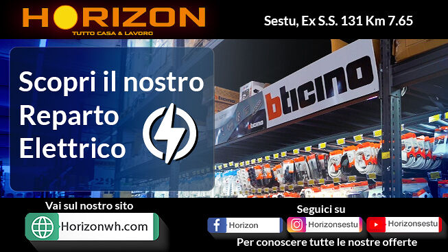 Horizon presenta il nuovo reparto dedicato all’Elettricità
