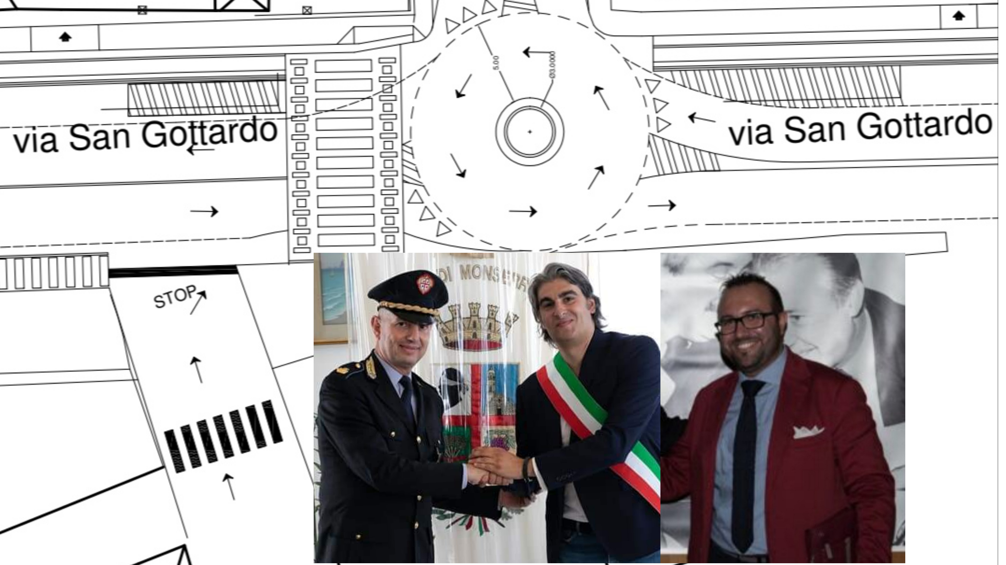 Monserrato, svolta per la viabilità cittadina: nuova rotatoria nell’intersezione di via San Gottardo-via Rubicone-via Diocleziano