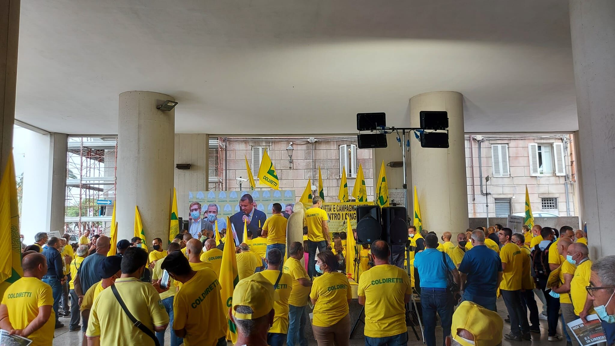 Coldiretti protesta in piazza a Cagliari: “Necessario fermare la fauna selvatica in Sardegna”