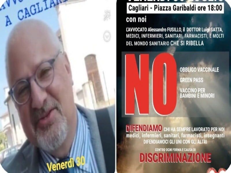 “No green pass e obbligo vaccinale”, nuova manifestazione a Cagliari: “Ci saranno avvocati e medici”