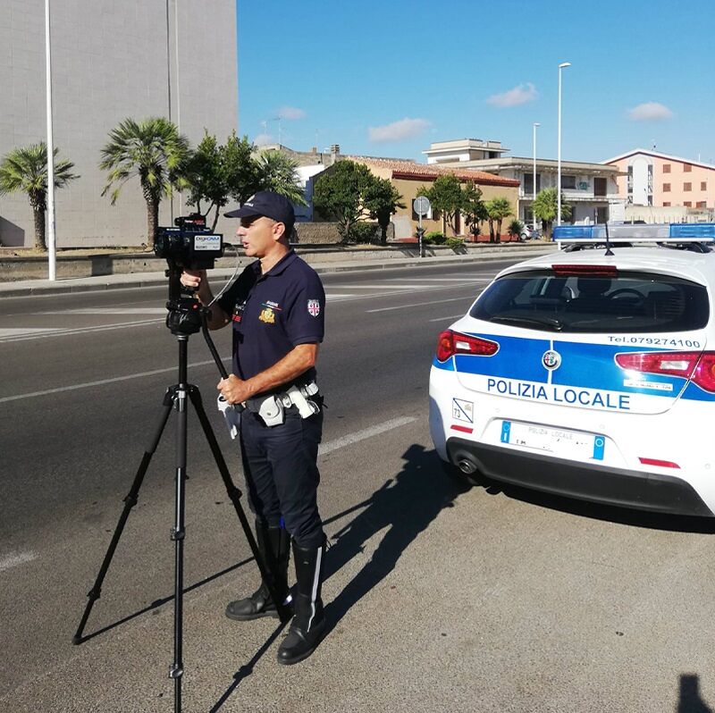 Sicurezza stradale a Sassari: in un anno il telelaser segnala 336 violazioni ai limiti di velocità