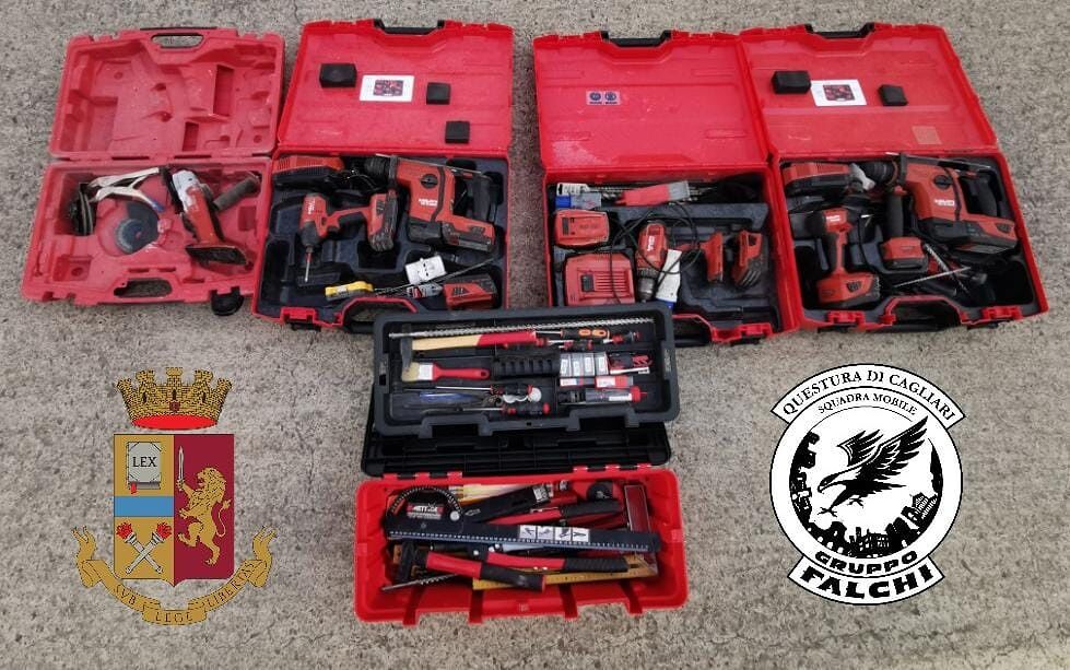 Cagliari, furti nei cantieri edili: recuperata refurtiva per 8 mila euro – VIDEO