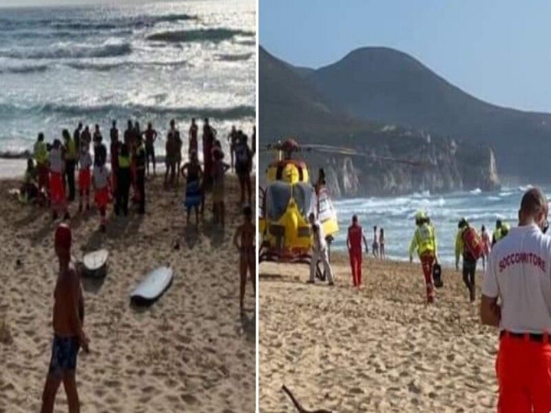 Sfidano le onde alte a Buggerru: “Incoscienti, mettete a rischio la vita dei bagnini”