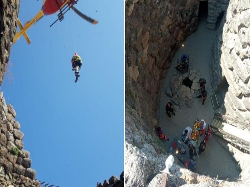Si sente male dentro il nuraghe, anziano salvato a Barumini dopo 3 ore con l’elisoccorso