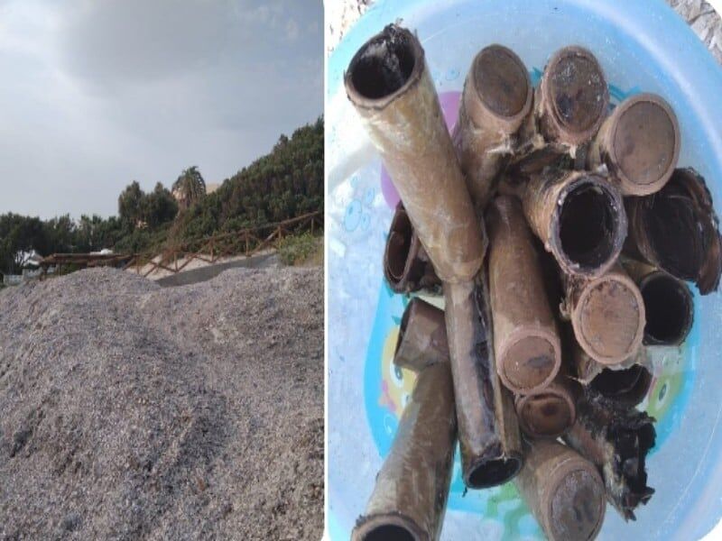 “Vergogna a Villasimius, abbiamo raccolto tanti candelotti di fuochi artificiali dal fondale di Campulongu”