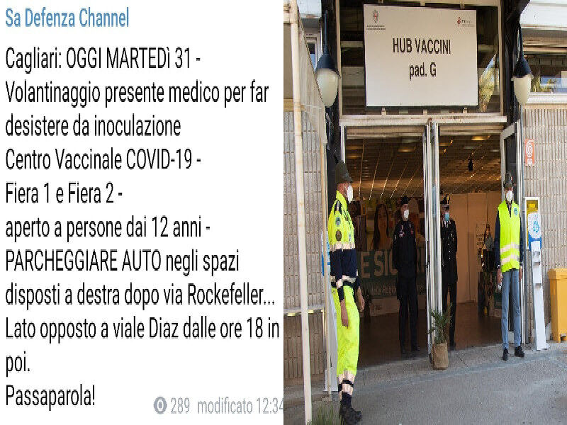 Cagliari, i no vax in marcia verso la Fiera: “Non riusciranno a disturbare chi vuole vaccinarsi”
