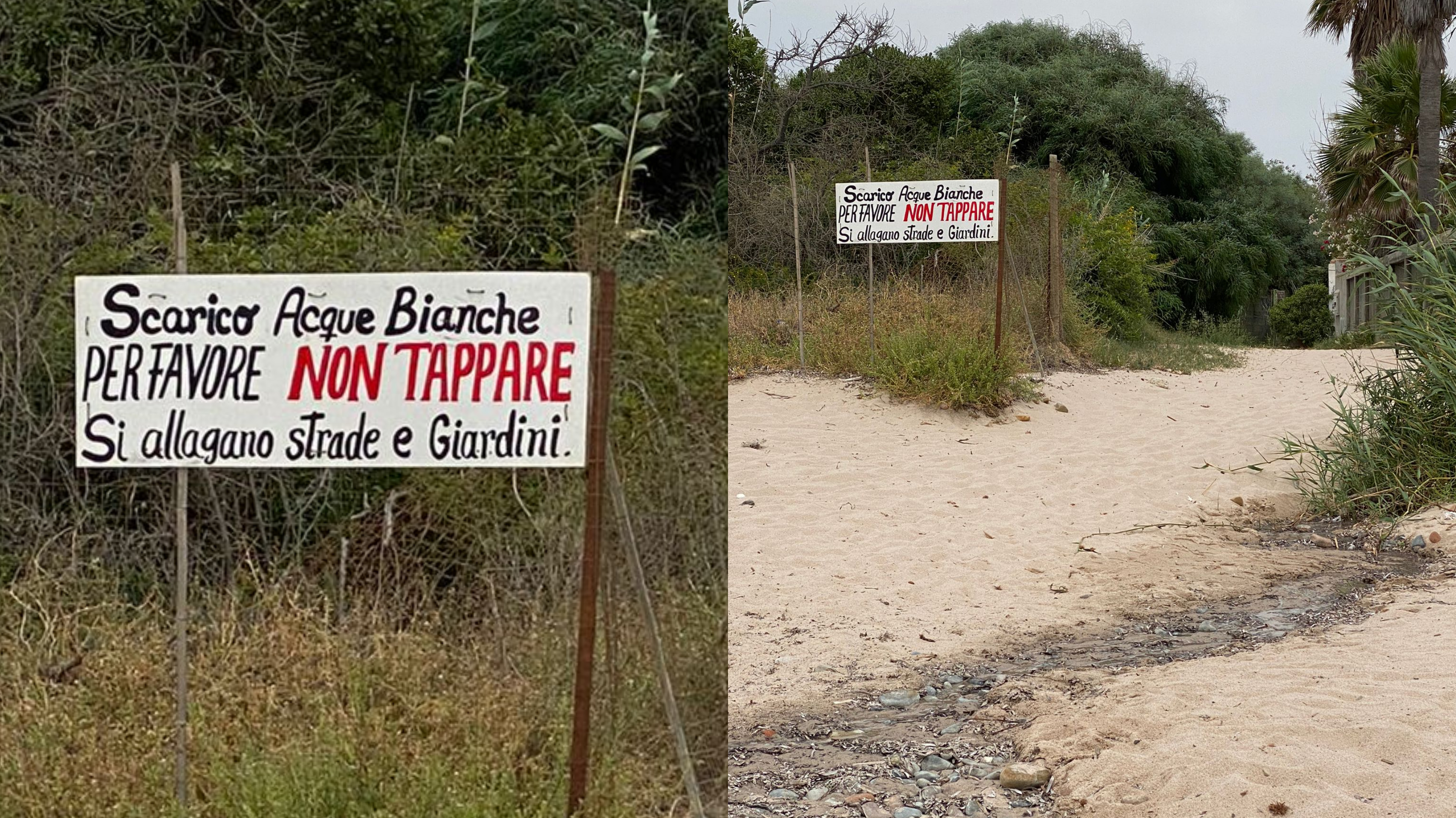 Quartu, la protesta di un gruppo di residenti: “A Flumini c’è chi scarica le fogne in mare”