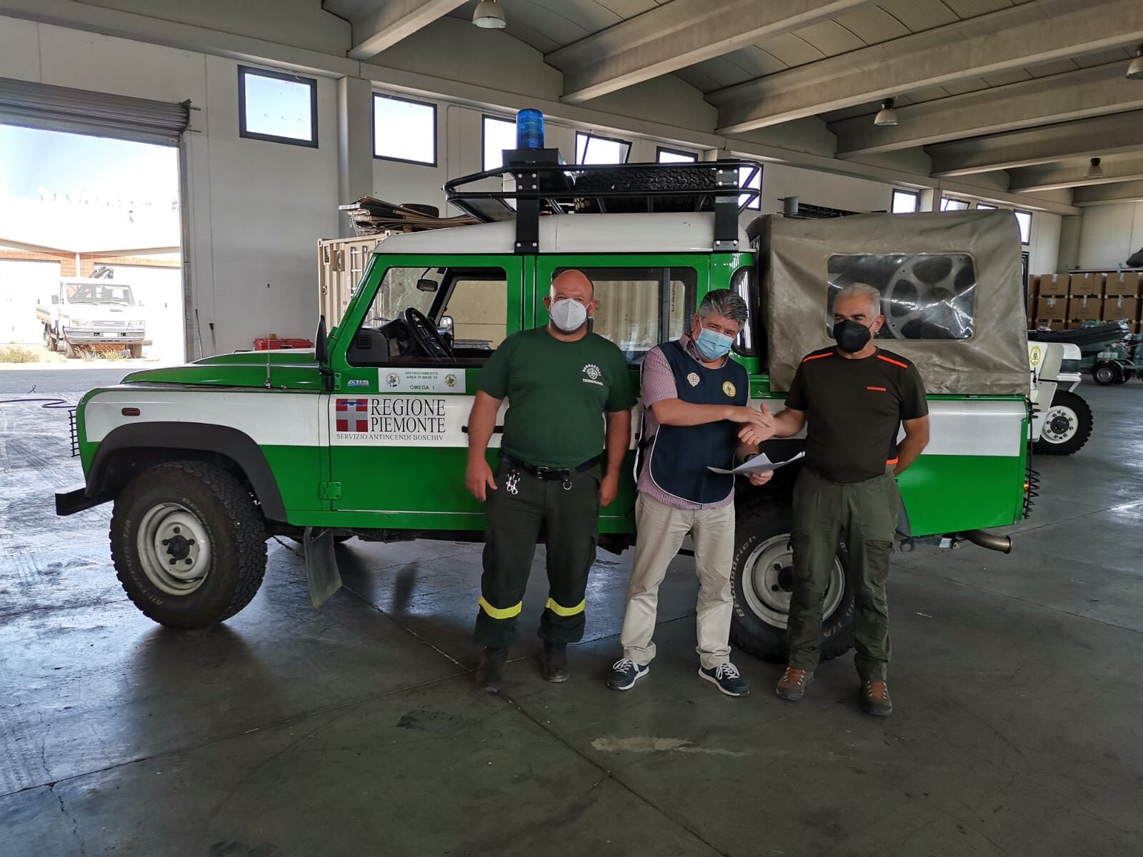 A Santu Lussurgiu, Cuglieri e Tresnuraghes i tre mezzi antincendio prestati dalla Regione Piemonte