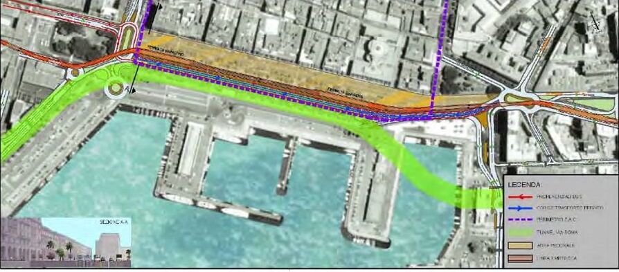 Cagliari, sì a via Roma pedonale con mega rotatoria tra Largo e piazza Matteotti